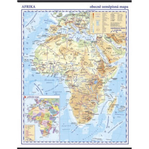 Afrika - nástěnná zeměpisná mapa 1:10 mil.