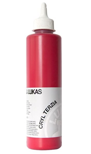 Akrylová barva LUKAS "Cryl Terzia" 500ml - kadmium červené tmavé