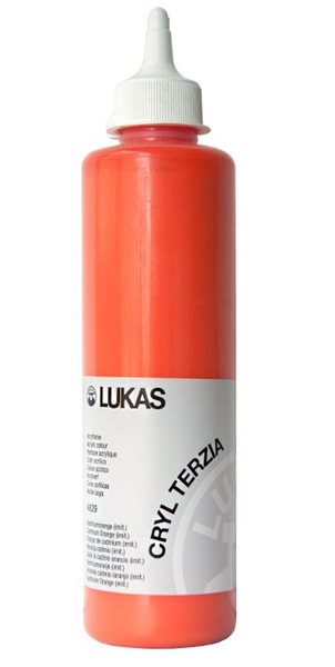 Akrylová barva LUKAS "Cryl Terzia" 500ml - kadmium oranžová