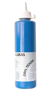 Akrylová barva LUKAS "Cryl Terzia" 500ml - primární modrá