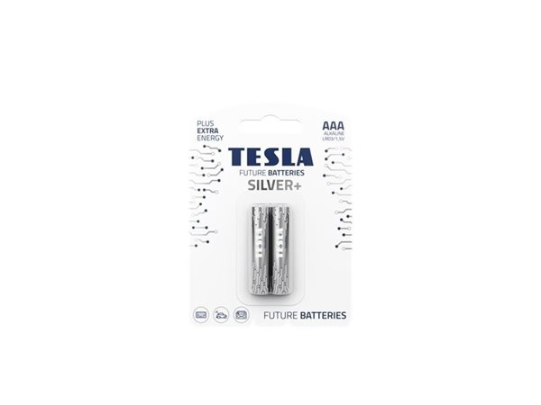 Alkalická tužková baterie AAA Tesla SILVER+ 2 ks