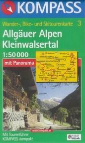 Allgäuer Alpen - mapa Kompass č.3 - 1:50t /Rakousko