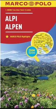 Alpy 1:800 000 - 25x13 cm