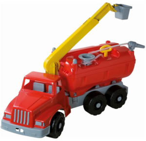 Androni Giant Trucks hasičký vůz s plošinou a funkční stříkačkou - délka 74 cm