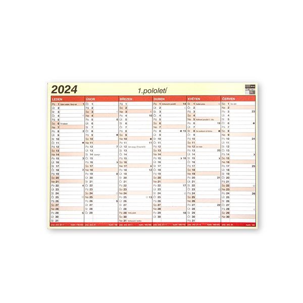 BOBO Kalendář lístkový 2024 A5 - 210 × 148 mm