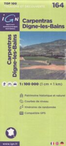 Carpentras Digne-les-Bains 1:100 000 Cyklomapa IGN