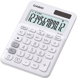 Casio Kalkulačka MS 20 UC WE - bílá