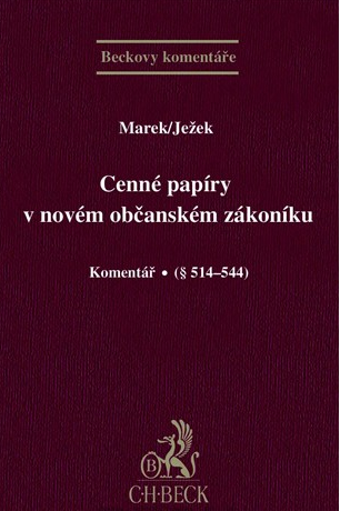 Cenné papíry v novém občanském zákoníku - Marek