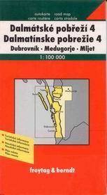Chorvatsko - Dalmácie č.4 - mapa Freytag - 1:100 000