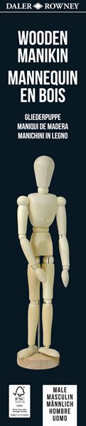 Daler Rowney dřevěná figurína - MUŽ