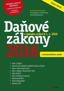 Daňové zákony 2016 - Zdeněk Krůček