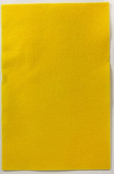 Dekorační filc 150 g/m2 - barva žlutá - 20×30 cm