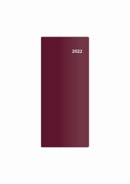 Diář 2022 kapesní - Torino měsíční - bordó/bordeaux red - 7