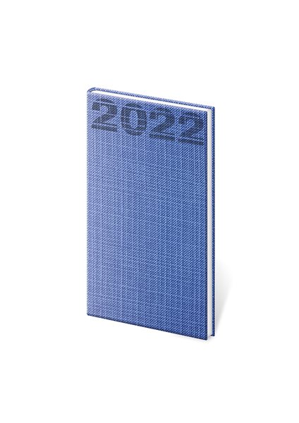 Diář 2022 týdenní kapesní Coco - modrá - 8x15 cm