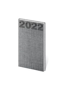 Diář 2022 týdenní kapesní Coco - šedá - 8x15 cm