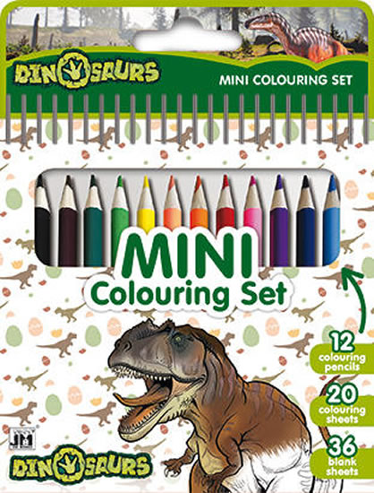 Dinosauři - Mini set s pastelkami - neuveden