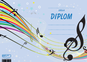 Diplom A5 Hudba a noty - A5