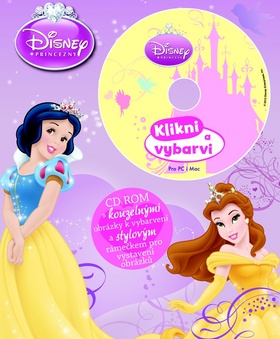 Disney Princezny Omalovánka s CD - 22x27