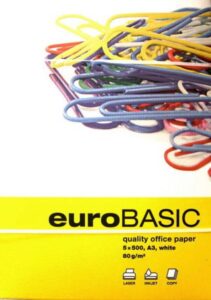 EURO BASIC Kancelářský papír A3 80 g - 500 listů