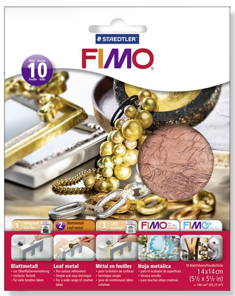 FIMO kovové plátky měděné