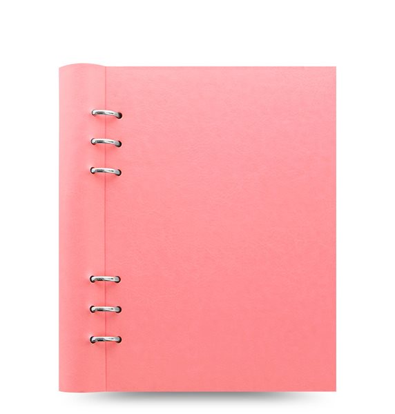 Filofax Clipbook Pastel kroužkový poznámkový blok A5 - pastelově růžová