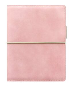 Filofax Kroužkový diář 2022 Domino Soft kapesní - pastelově růžový - 145 x 117 x 34 mm