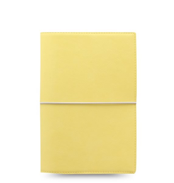 Filofax Kroužkový diář 2022 Domino Soft osobní - pastelově žlutý - 190 x 133 x 35 mm