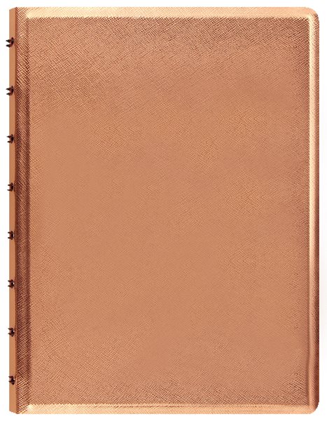 Filofax Notebook Saffiano Metallic poznámkový blok A5 - rose gold
