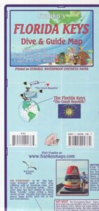 Florida Keys Dive and Guide map - 22x11