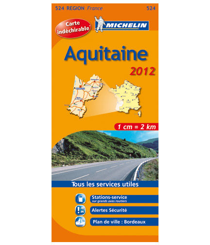 Francie - Aquitaine - mapa Michelin č.524 - 1:200 000