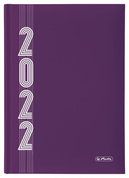 Herlitz Diář 2022 A5 denní - fialový - 14