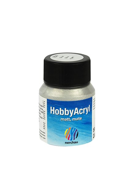Hobby Acryl matt Nerchau - 59 ml - stříbrná