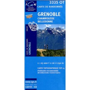 IGN mapa Grenoble 1:25 000 - 11x24