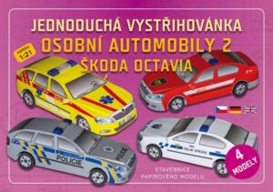 Jednoduchá vystřihovánka osobní automobily 2 - Škoda Octavia - neuveden