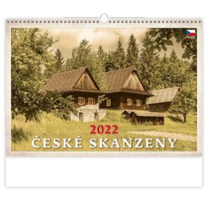 Kalendář nástěnný 2022 - České skanzeny - 45x31
