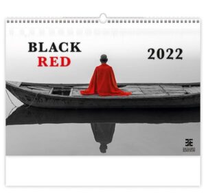 Kalendář nástěnný 2022 Exclusive Edition - Black Red - 48