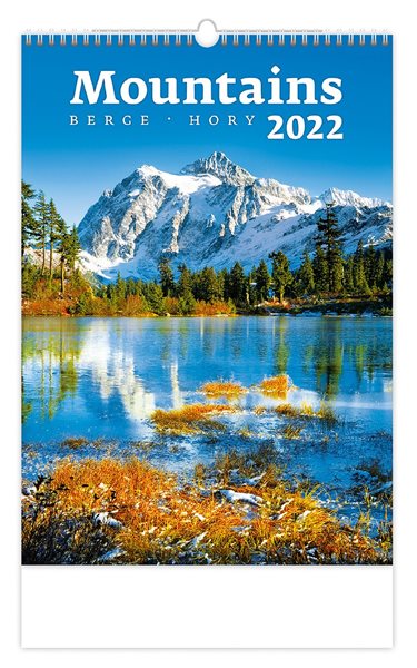 Kalendář nástěnný 2022 - Mountains/Berge/Hory - 31