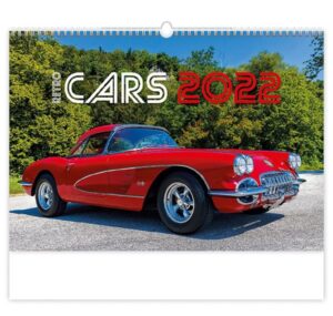 Kalendář nástěnný 2022 - Retro Cars - 45x31