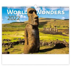 Kalendář nástěnný 2022 - World Wonders - 45x31