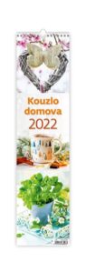 Kalendář nástěnný 2022 vázanka - Kouzlo domova - 12x48 cm