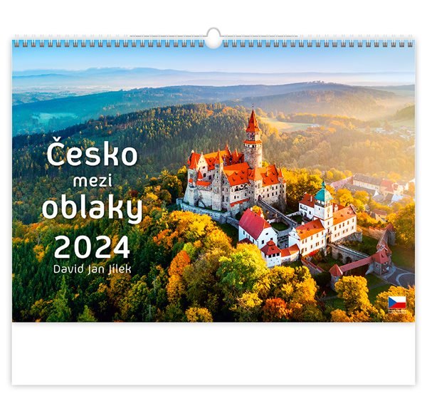 Kalendář nástěnný 2024 - Česko mezi oblaky - 45x31