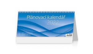 Kalendář stolní 2022 - Plánovací kalendář MODRÝ - 30