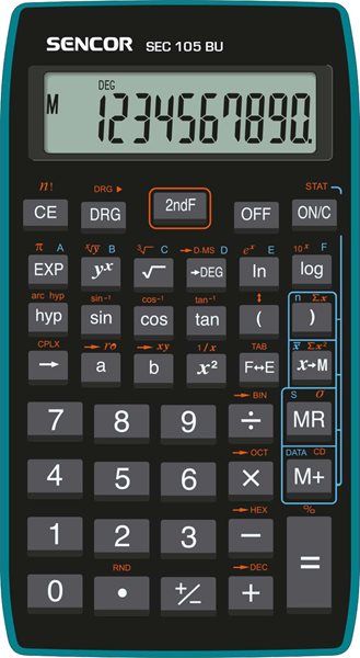 Kalkulačka Sencor SEC 105 BU - černomodrá