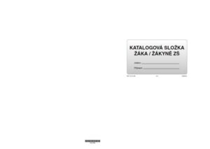 Katalogová složka žáka/žákyně ZŠ (spojuje 1. i 2. stupeň) - sešit A4