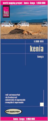 Keňa -  mapa Reise Know-How 1:950 000.