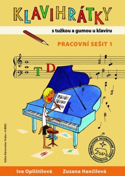 Klavihrátky - s tužkou a gumou u klavíru - pracovní sešit 1 - Iva Oplištilová; Zuzana Hančilová - 215 x 300 mm