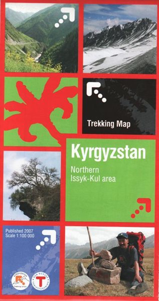 Kyrgyzstan - Northern Issyk-Kul area - 1:100 000 - Skládací mapa