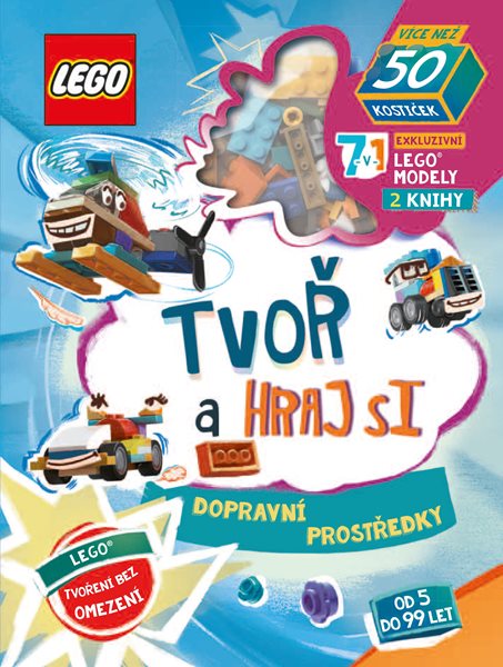 LEGO® Iconic. Tvoř a hraj si: Dopravní prostředky - kolektiv - 17x24 cm