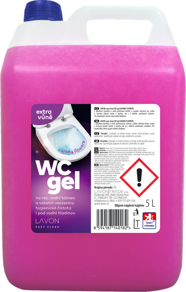 Lavon WC gel - aroma flowers 5 l