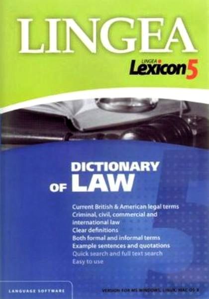 Lexicon 5 Dictionary of Law - 19x13